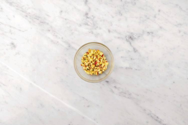 Get prepped & make the apple sauce