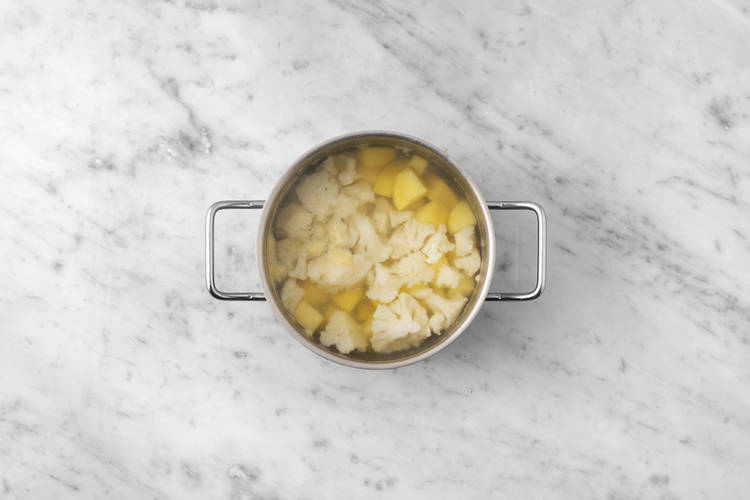 Commencer la purée de pommes de terre