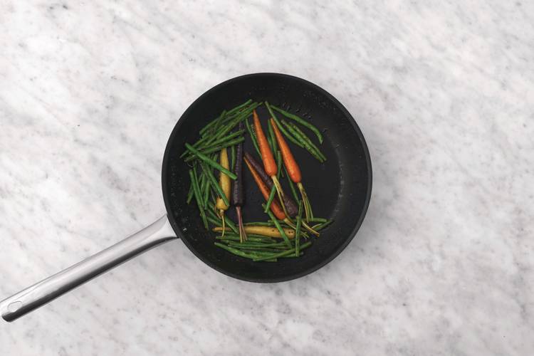 Cook the veggies