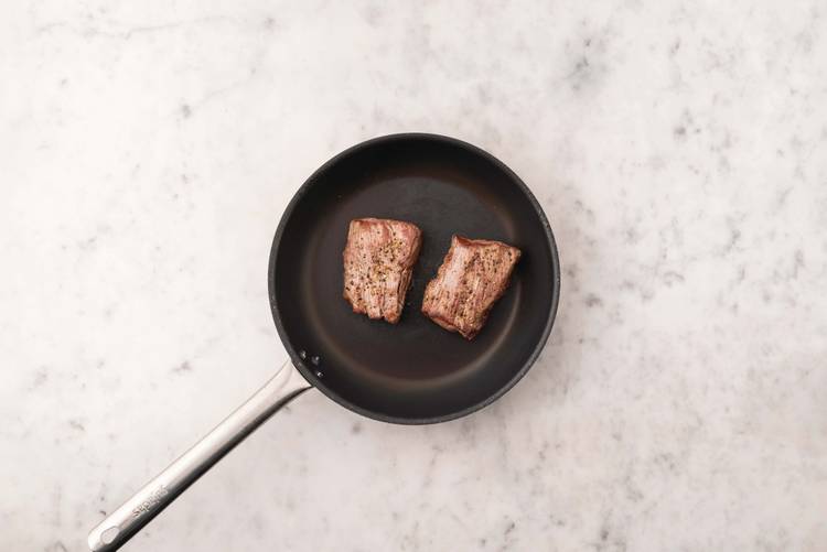 Cook the beef eye fillet