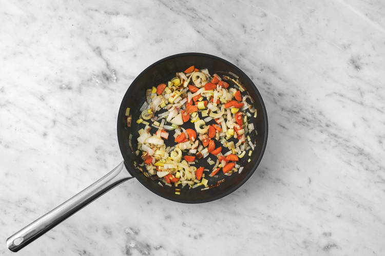 Gemüse anbraten