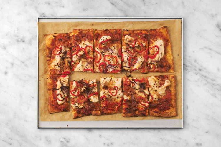 Flammkuchen schneiden