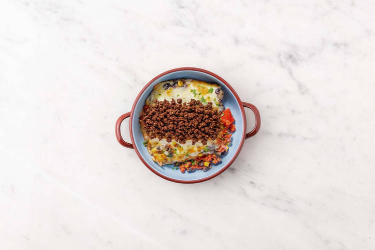 Hack braten & Anrichten