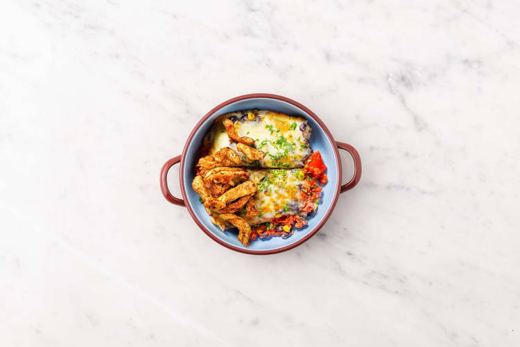 Hähnchen anbraten & Anrichten