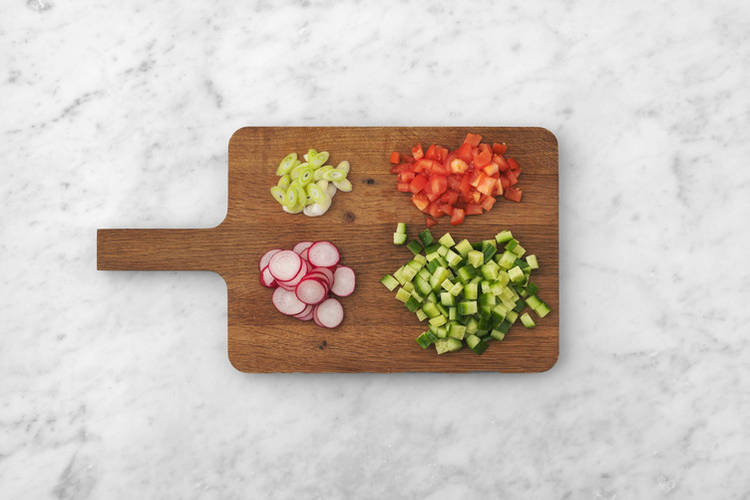 Forbered grønnsaker