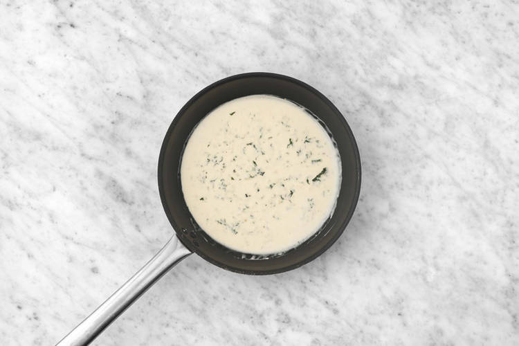 Varm bearnaisesauce