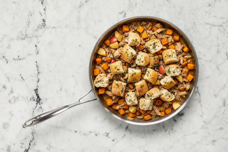 Assemble stuffing bake