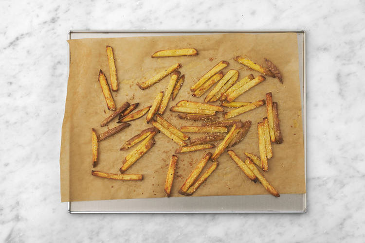 Bake the fries