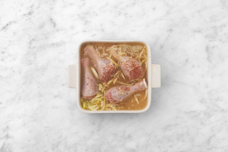 Start the chicken bake