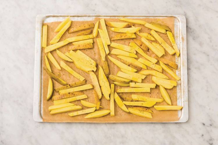 Bake the wedges