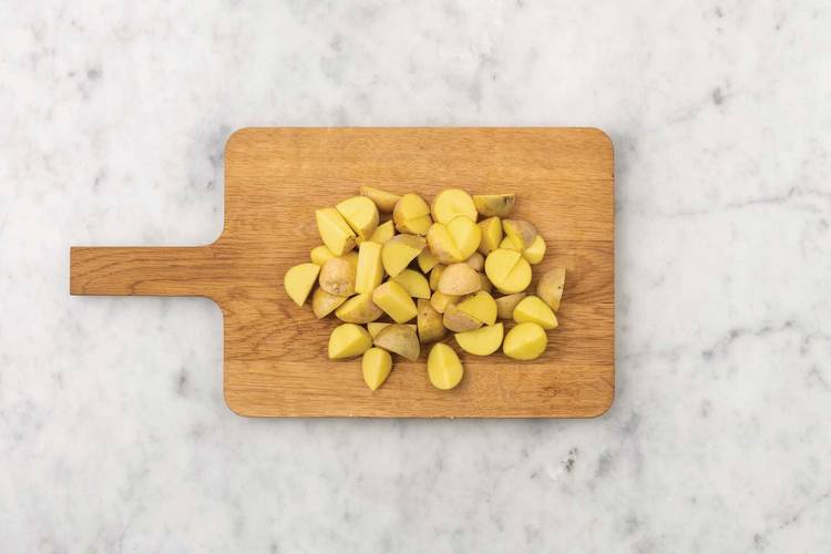 Make the crushed potatoes