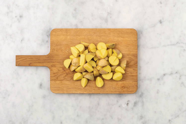 Make the crushed potatoes