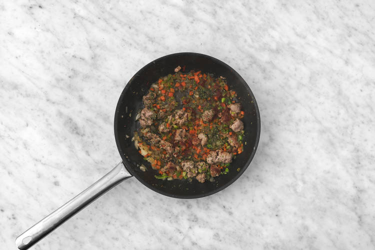 Start the pasta sauce