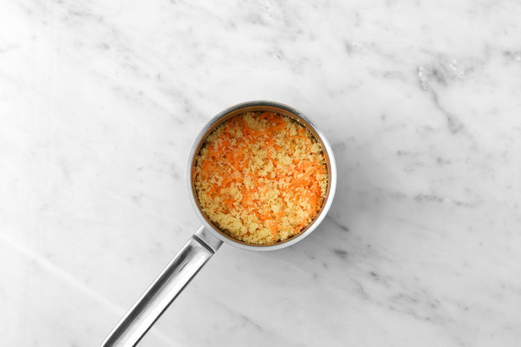 Make the carrot couscous