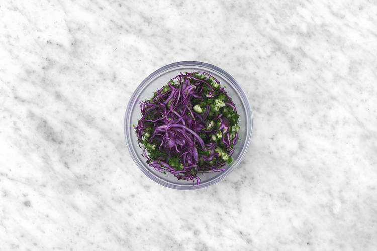 Komkommer-koolsla maken