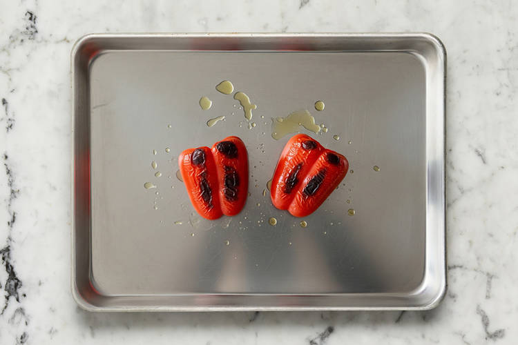 Griller les poivrons