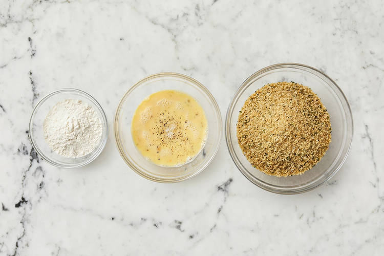 Set up breading station