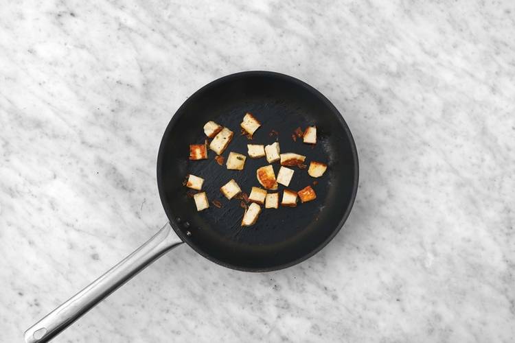 Sear halloumi