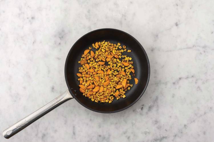 Cook the carrot & corn