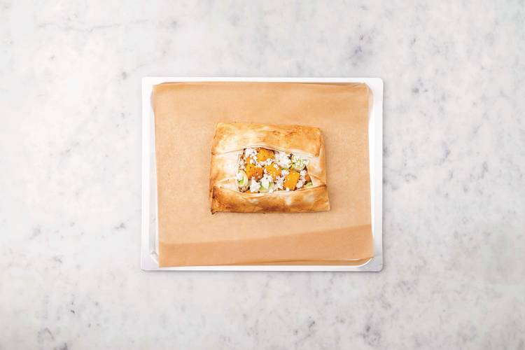 Bake the filo galette