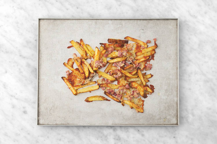 Add the Bacon and Cheese