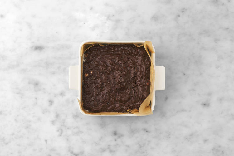 Bake the brownie