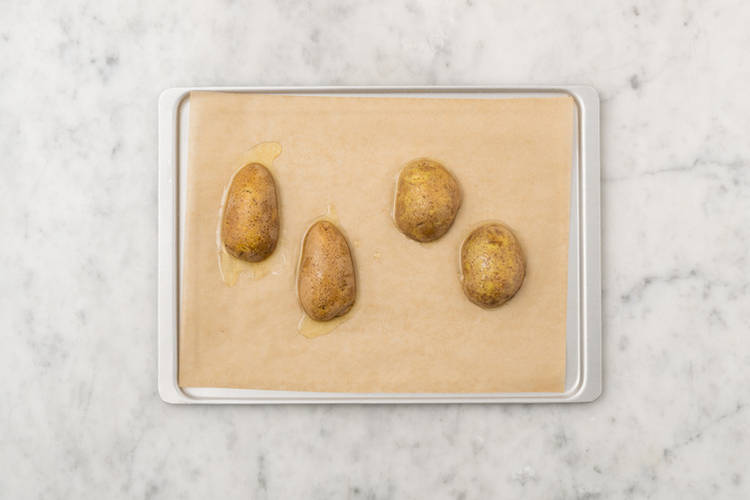 Bake the potatoes