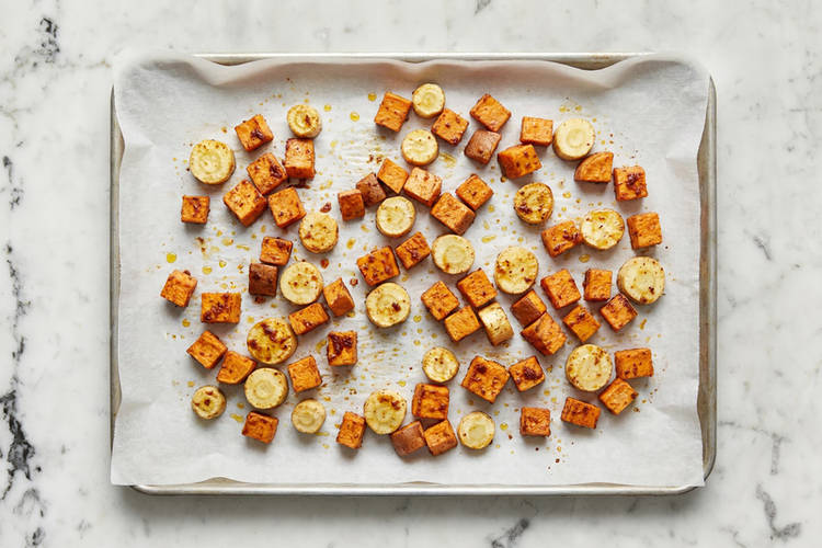 Prep and roast veggies