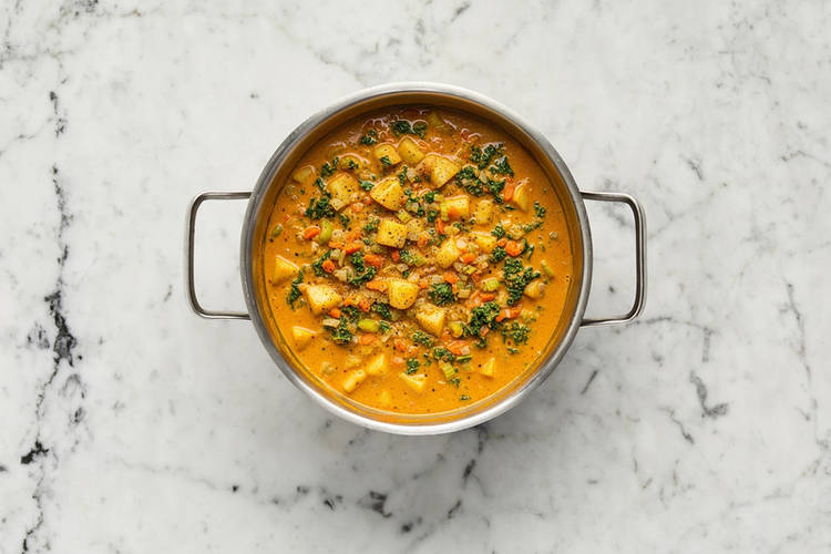 Prep and start curry