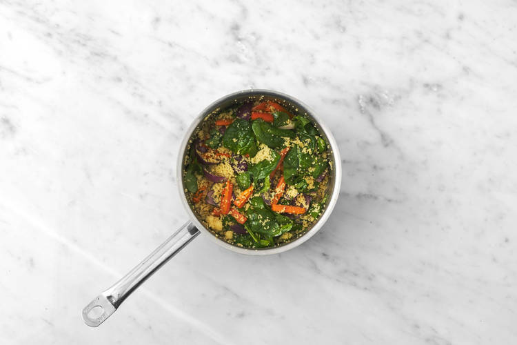 Förbered grönsakscouscous