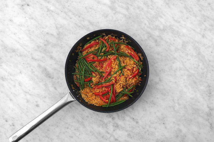 Tilsæt grønne bønner