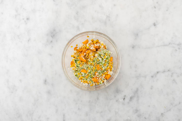 Make the cauli-broccoli rice 