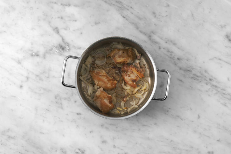 Fry the Chicken and Onion