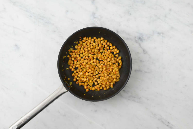 Frire les pois chiches