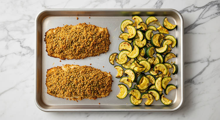 Roast Trout & Zucchini