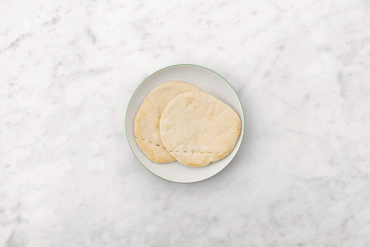 Heat the pita bread