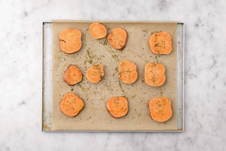 Roast the sweet potato