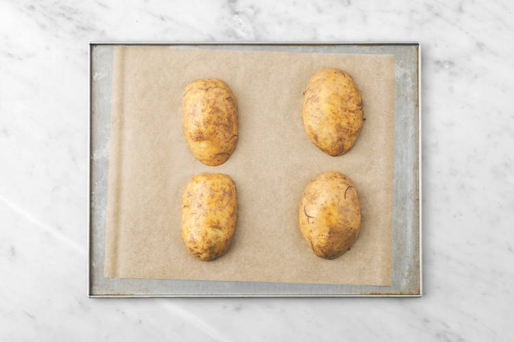 Bake the potatoes
