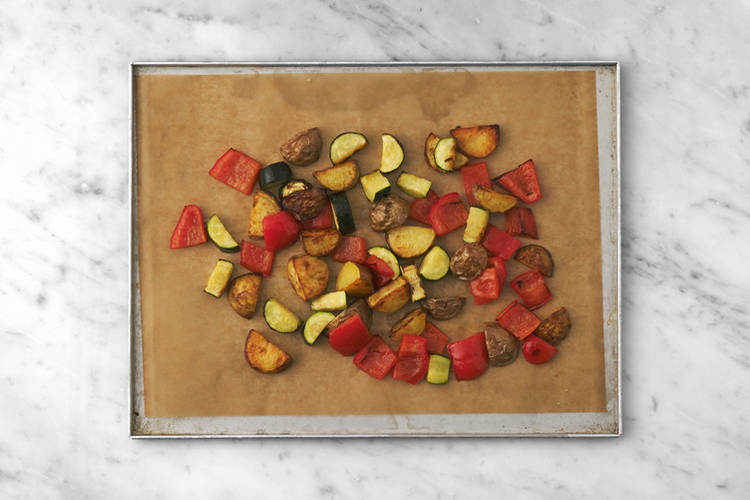 Roast the veggies