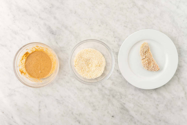 Prep the crumbing station