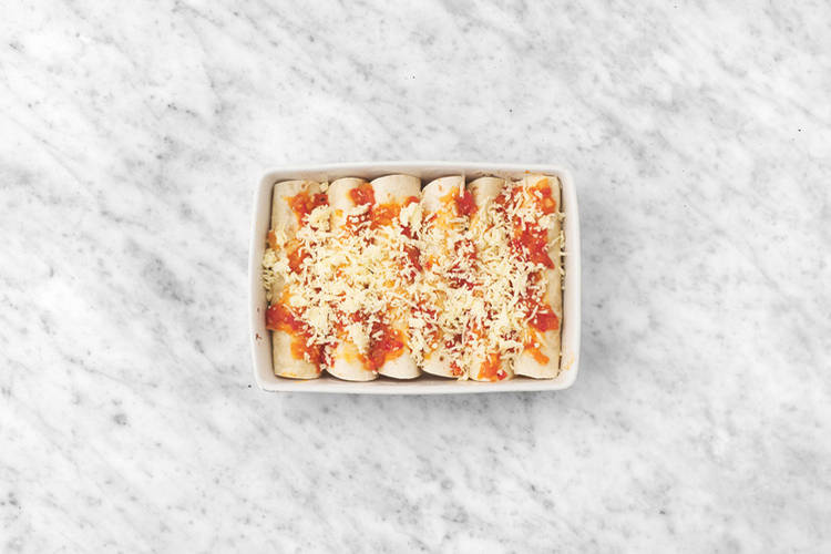 Grill the enchiladas 