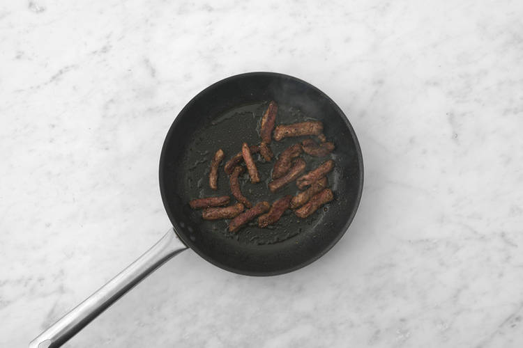 Cook the beef & tofu