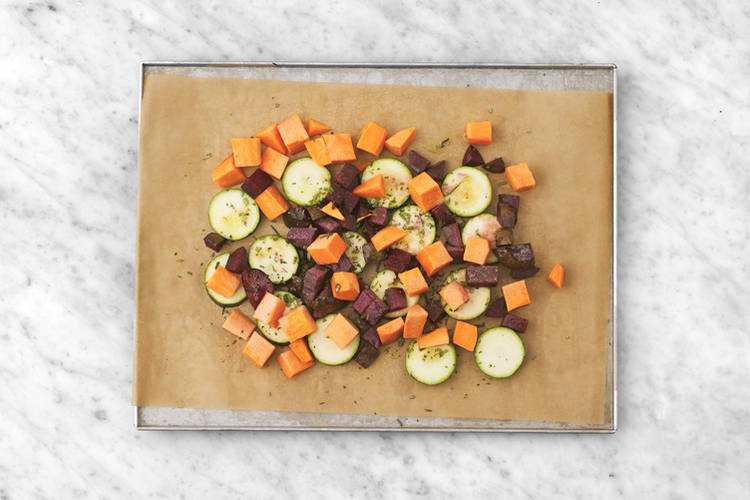 Roast the veggies