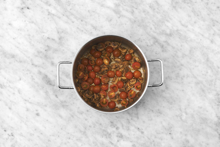 Cook the chicken & veggies