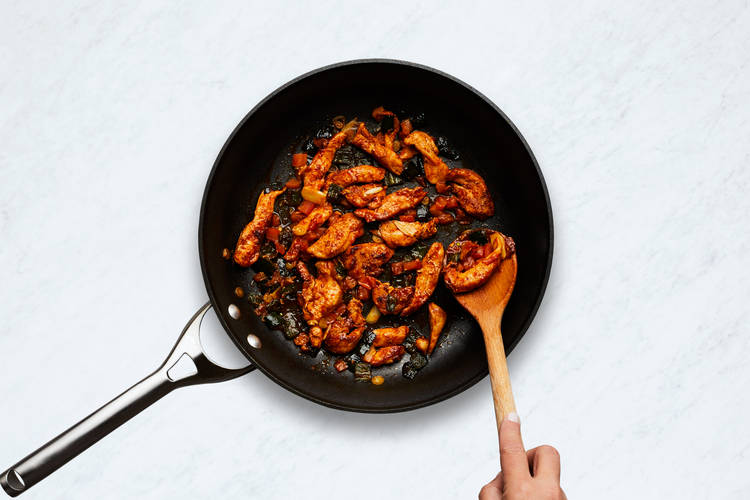 Cook Veggies & Chicken