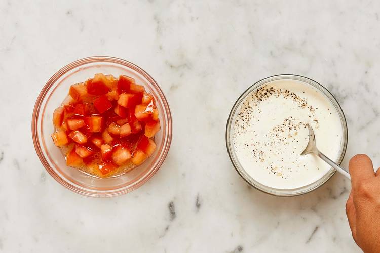 Make Salad & Mix Sauce