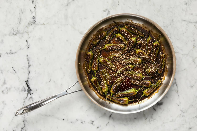 Prep & Cook Shishito Peppers