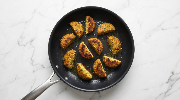Mix Sauce & Cook Falafel