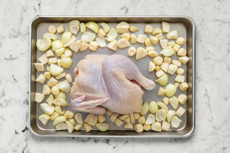 Season Chicken, Onion & Pear