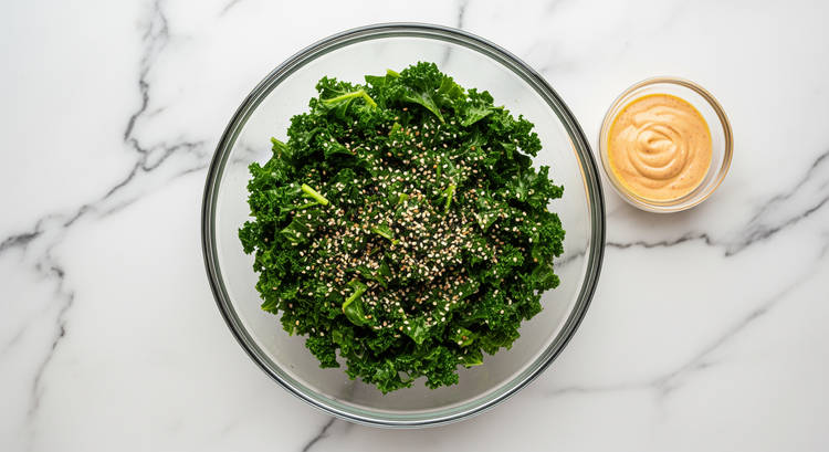 Massage Kale & Make Dressing